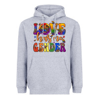 Heather Grey love has no gender Heavyweight Hoodie - JahusDesignShop