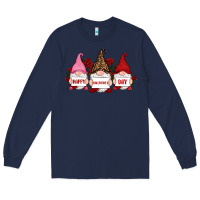 Navy happy valentine's day dno es with rose Long Sleeve Tee - RanaPortraitStore