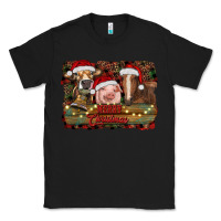 Black merry christmas farm animals Classic Tee - RanaPortraitStore