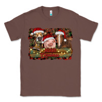 Chestnut merry christmas farm animals Classic Tee - RanaPortraitStore
