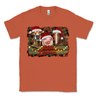 Copper merry christmas farm animals Classic Tee - RanaPortraitStore