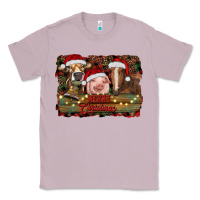 Lilac merry christmas farm animals Classic Tee - RanaPortraitStore
