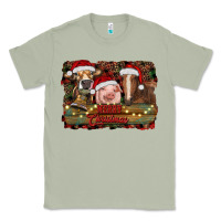 Matcha merry christmas farm animals Classic Tee - RanaPortraitStore