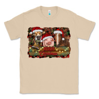 Mushroom merry christmas farm animals Classic Tee - RanaPortraitStore