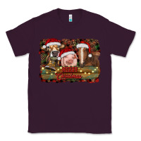 Plum merry christmas farm animals Classic Tee - RanaPortraitStore