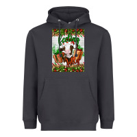 Smoke Christmas feeling jolly cow Heavyweight Hoodie - Artiststas