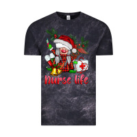 Cloud Black christmas nurse life gnome Vintage Tee - BarkalooDesign