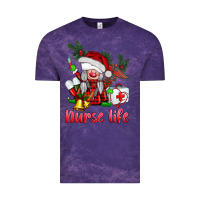 Cloud Purple christmas nurse life gnome Vintage Tee - BarkalooDesign