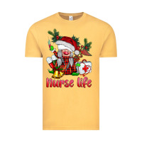 Vintage Mustard christmas nurse life gnome Vintage Tee - BarkalooDesign