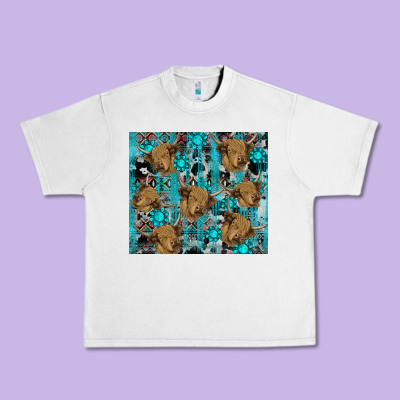 Urban Heavy Tee western aztec highland cow