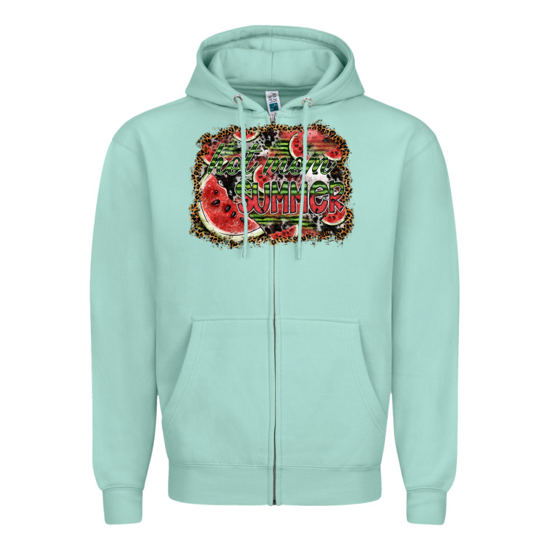 Hot Mom Summer Zipper Hoodie by SublimationCraftShop | Teevron