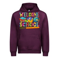Mauve Wine welcome school Urban Hoodie - NancyCooperArtShop
