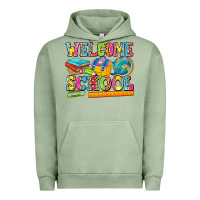 Pigment Oil Green welcome school Urban Hoodie - NancyCooperArtShop