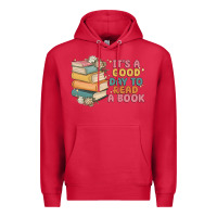 Cardinal it's a good day to read a book Premium Hoodie - MaliasSmallBusiness