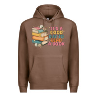 Chestnut it's a good day to read a book Premium Hoodie - MaliasSmallBusiness