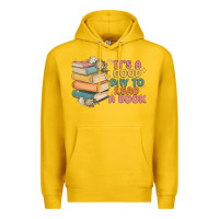 Lemon it's a good day to read a book Premium Hoodie - MaliasSmallBusiness