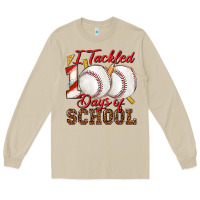 I Tackled 100days Of School Baseball Long Sleeve Tee | Teevron