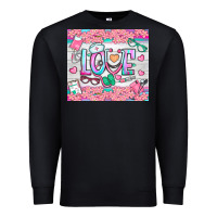 Black watercolor love nurse tumbler Premium Sweatshirt - BundleAndBundleShop