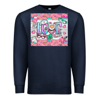 Navy watercolor love nurse tumbler Premium Sweatshirt - BundleAndBundleShop