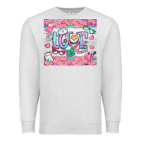 Oatmeal Heather watercolor love nurse tumbler Premium Sweatshirt - BundleAndBundleShop