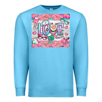 Ocean Blue watercolor love nurse tumbler Premium Sweatshirt - BundleAndBundleShop