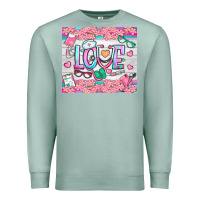 Seafoam watercolor love nurse tumbler Premium Sweatshirt - BundleAndBundleShop