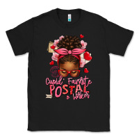 Black cupid's favorite postal worker afro messy bun Classic Tee - texasbilliewilder