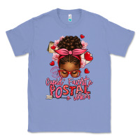 Colony Blue cupid's favorite postal worker afro messy bun Classic Tee - texasbilliewilder