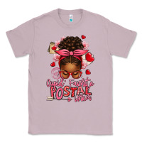 Lilac cupid's favorite postal worker afro messy bun Classic Tee - texasbilliewilder