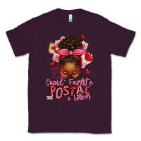 Plum cupid's favorite postal worker afro messy bun Classic Tee - texasbilliewilder