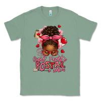 Sage cupid's favorite postal worker afro messy bun Classic Tee - texasbilliewilder