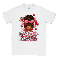 White cupid's favorite postal worker afro messy bun Classic Tee - texasbilliewilder