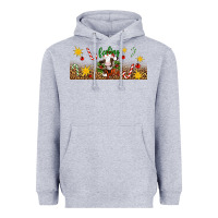 Heather Grey Christmas feeling jolly cow Heavyweight Hoodie - Artiststas
