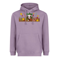 Lavender Christmas feeling jolly cow Heavyweight Hoodie - Artiststas