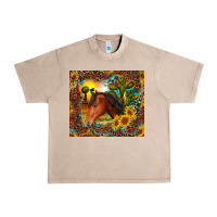 French Oak western horse and sunflower Urban Heavy Tee - RanaPortraitStore