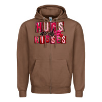 Chestnut hugs and kisses Zipper Hoodie - FaDigitalArtStudio