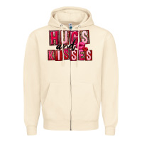 Sandshell hugs and kisses Zipper Hoodie - FaDigitalArtStudio