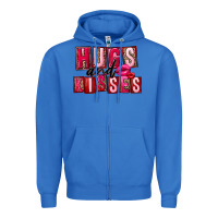 True Royal hugs and kisses Zipper Hoodie - FaDigitalArtStudio
