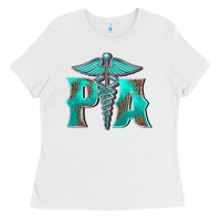 White physician medical symbol assistant nurse Ladies Tee - BarkalooDesign