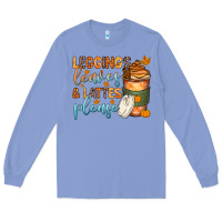 Colony Blue leggins leaves and lattes Long Sleeve Tee - Zillion Design Studio