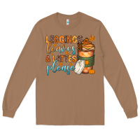 Toasted Coconut leggins leaves and lattes Long Sleeve Tee - Zillion Design Studio