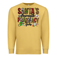 Antique Gold santa's favorite pharmacy tech Premium Sweatshirt - Jasminsmagicworld