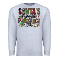 Heather Grey santa's favorite pharmacy tech Premium Sweatshirt - Jasminsmagicworld