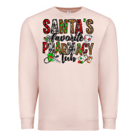 Pale Pink santa's favorite pharmacy tech Premium Sweatshirt - Jasminsmagicworld