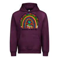 Mauve Wine teachers we do it all rainbow Urban Hoodie - NancyCooperArtShop