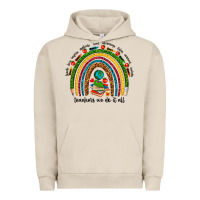 Pigment French Oak teachers we do it all rainbow Urban Hoodie - NancyCooperArtShop