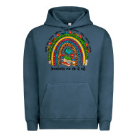 Pigment Midnight Navy teachers we do it all rainbow Urban Hoodie - NancyCooperArtShop