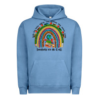 Pigment Pebble Blue teachers we do it all rainbow Urban Hoodie - NancyCooperArtShop