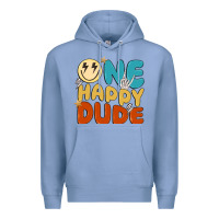 Colony Blue one happy dude Premium Hoodie - MaliasSmallBusiness