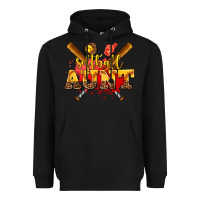 Black softball aunt Heavyweight Hoodie - AdoDesignShop